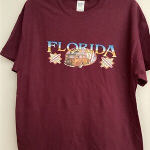 34. Gildan Maroon Florida Short Sleeve Tee NWOT